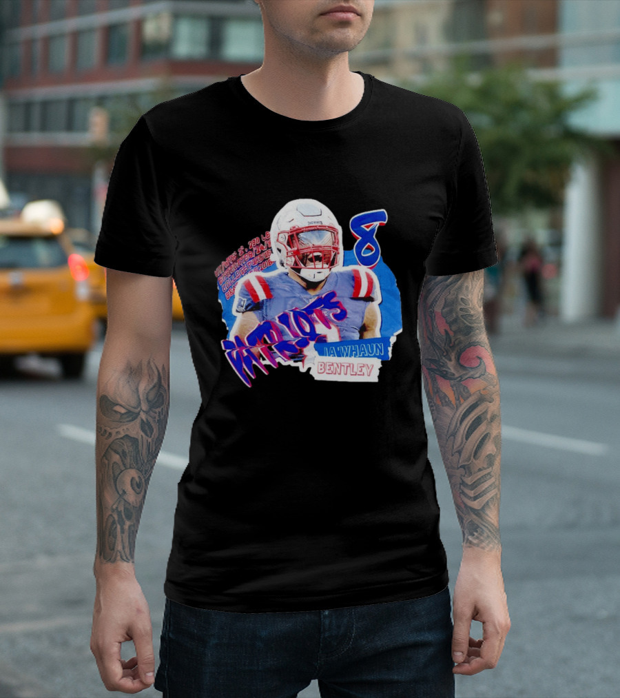Patriots Ja'whaun Bentley New England 8 Football Superstars T-Shirt