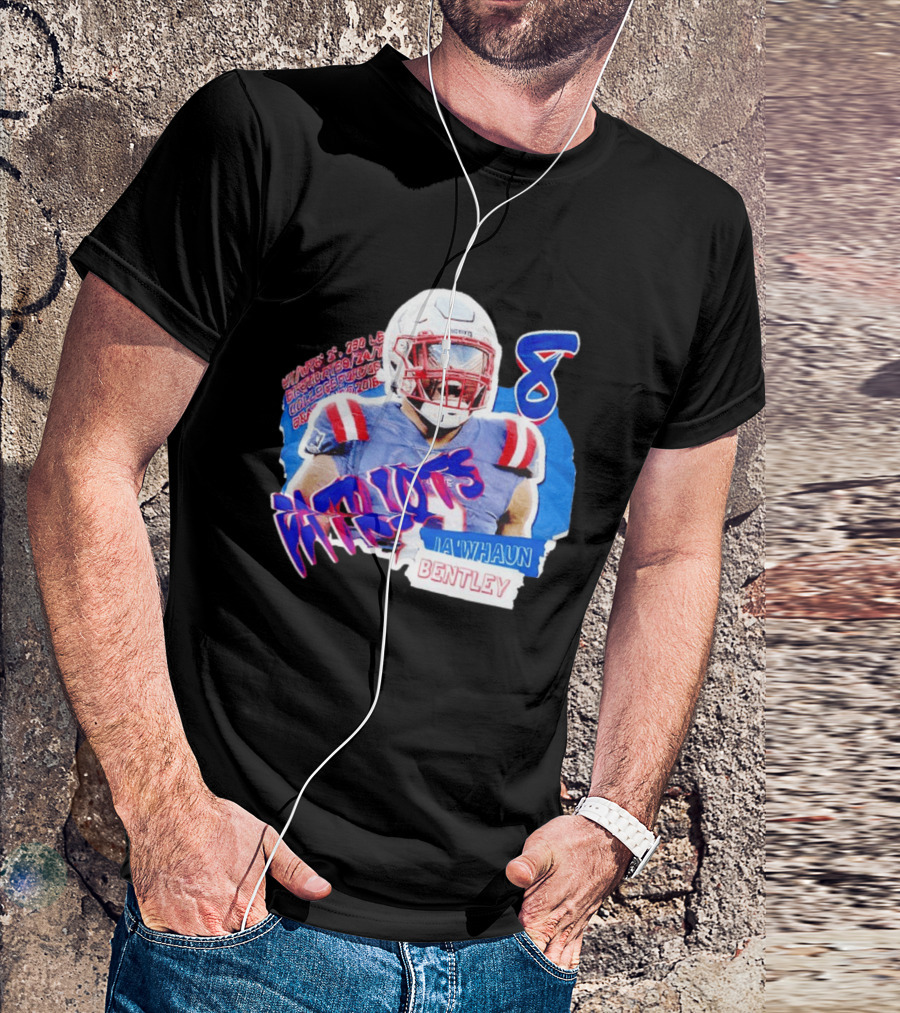 Patriots Ja'whaun Bentley New England 8 Football Superstars T-Shirt