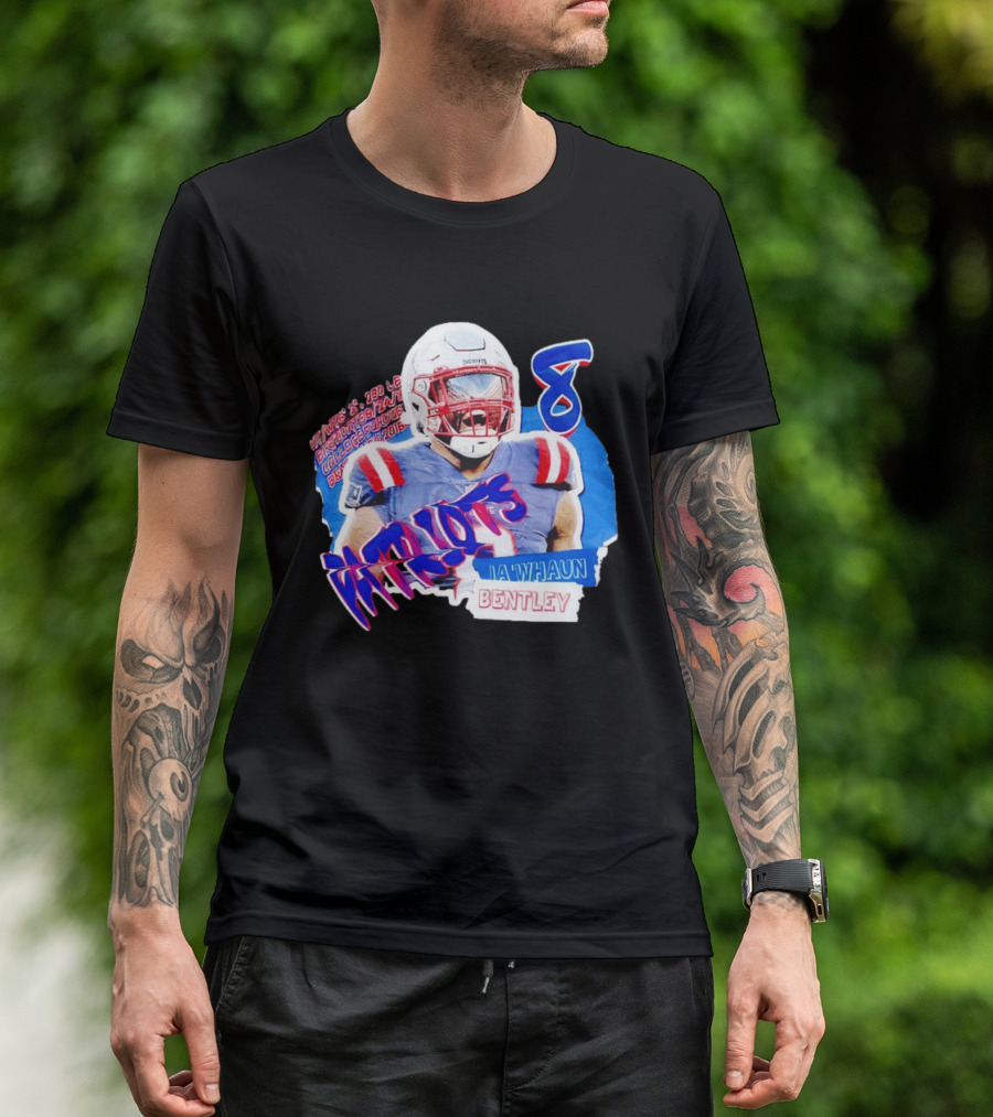 Patriots Ja'whaun Bentley New England 8 Football Superstars T-Shirt