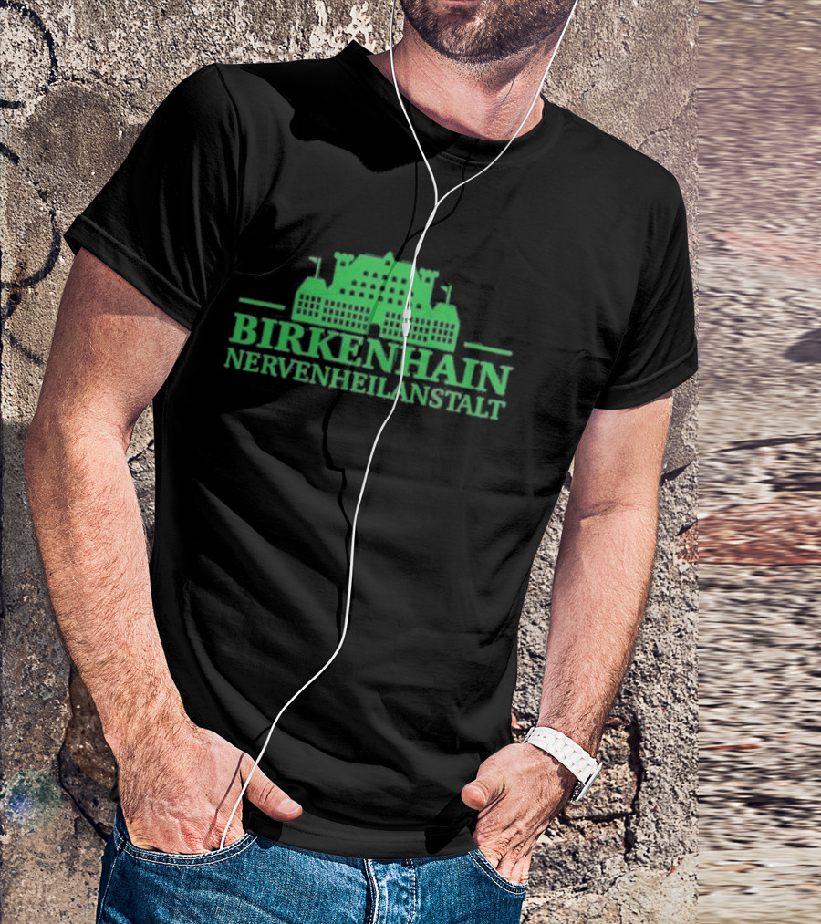 Kiz Birkenhain Nervenheilanstalt Building Icon Green T-Shirt