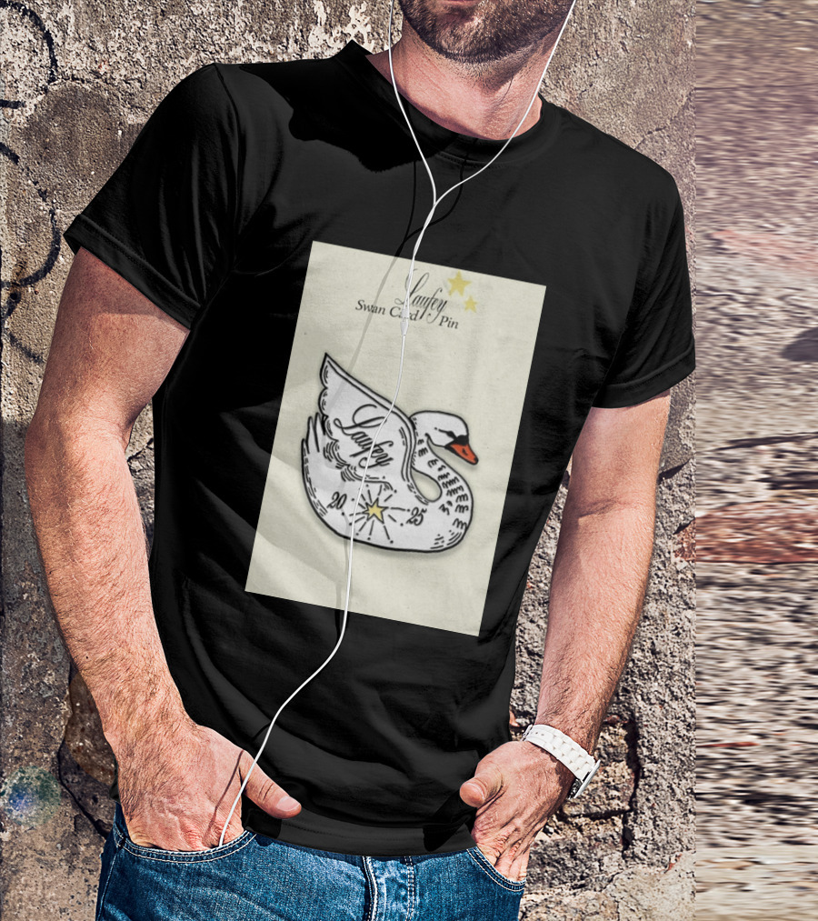 Laufey Swan Card Pin 2025 Stars Event T-Shirt