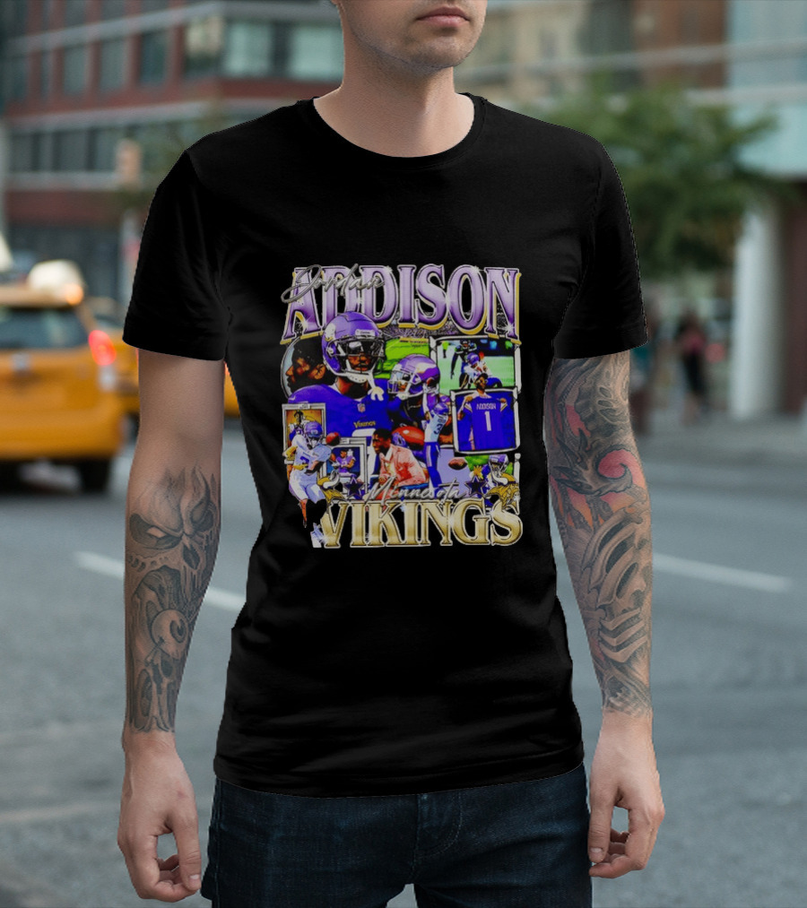 Jordan Addison Minnesota Vikings Stars And Highlights T-Shirt