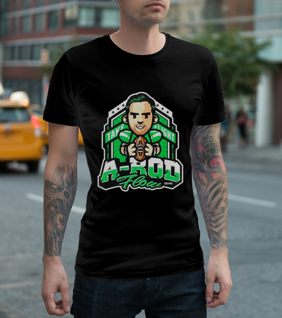New York Jets Aaron Rodgers Take Flight A Rod Flow T-Shirt