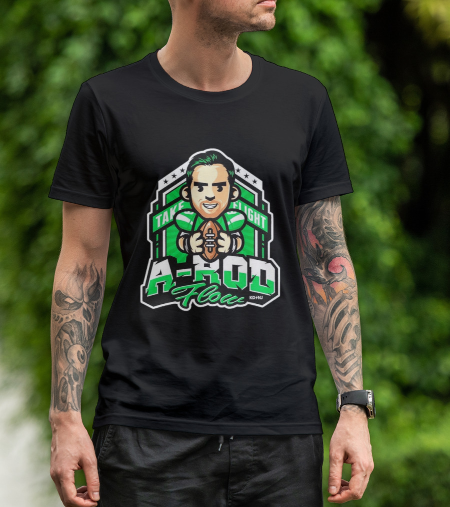 New York Jets Aaron Rodgers Take Flight A Rod Flow T-Shirt