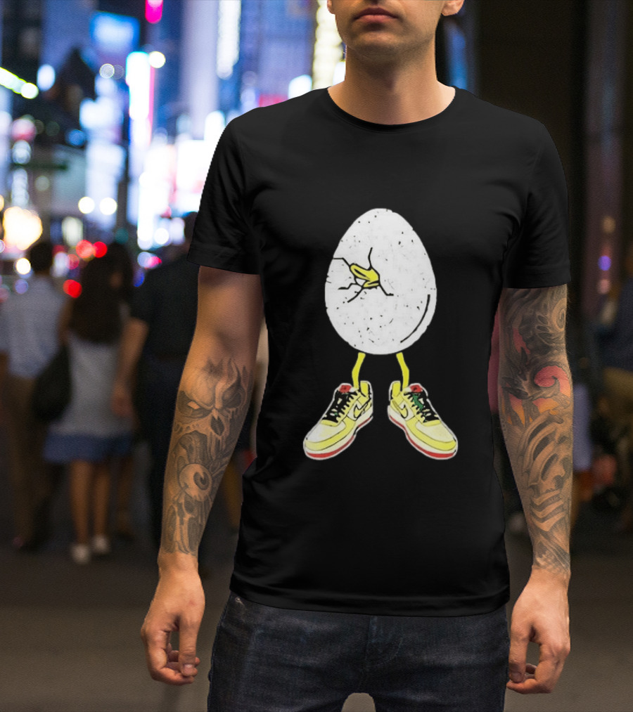 Oregon Football Fit For Flight Go Ducks Egg Cracked Sneakers Retro Nike T-Shirt