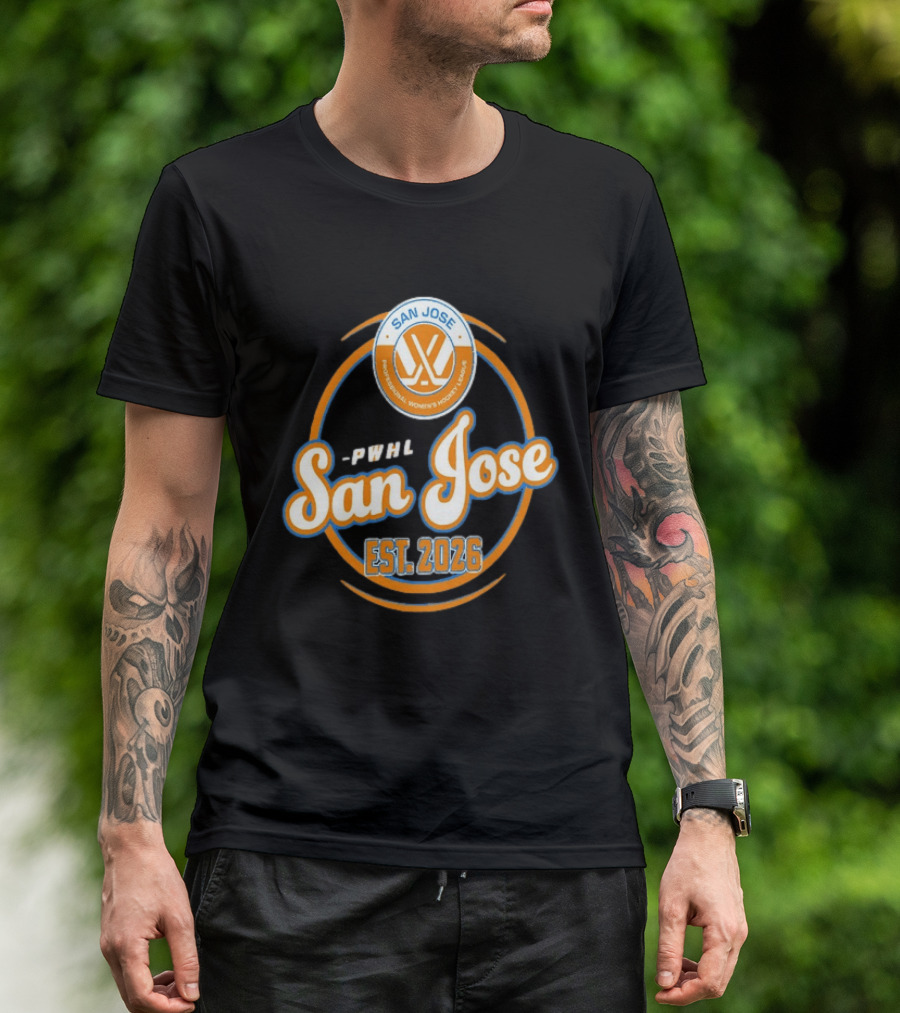 PWHL San Jose Professional Women's Hockey League Est. 2026 T-Shirt