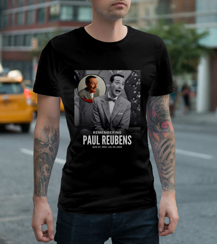 Remembering Paul Reubens Aug 27 1952 July 30 2023 Pee Wee Herman Legacy Memorial T-Shirt