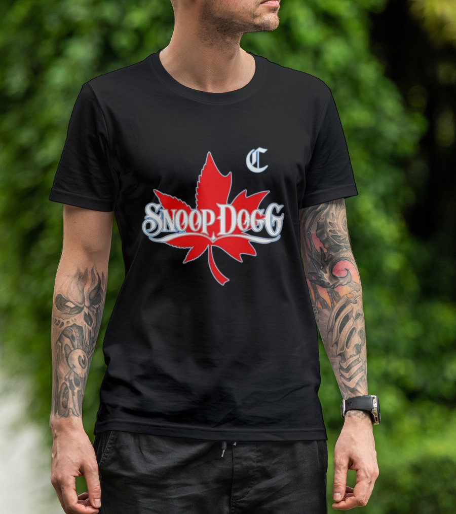 Snoop Dogg 2024 Cali To Canada Tour Schedule Date List Red Maple Leaf T-Shirt