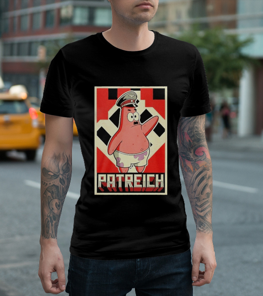 Sponge Patrick Hitler Star T-Shirt