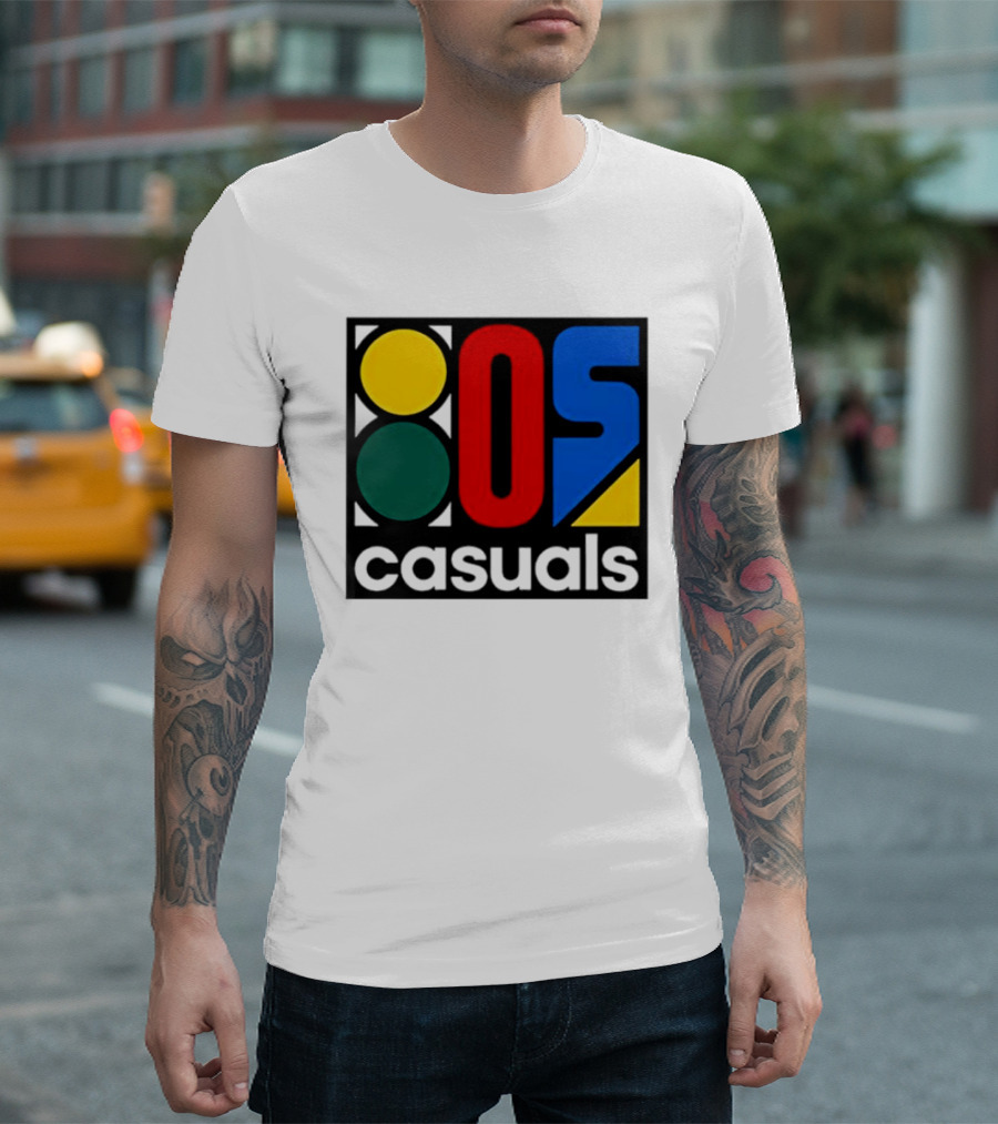 80s Casuals Retro Style Colorful Geometric Icon Collection T-Shirt