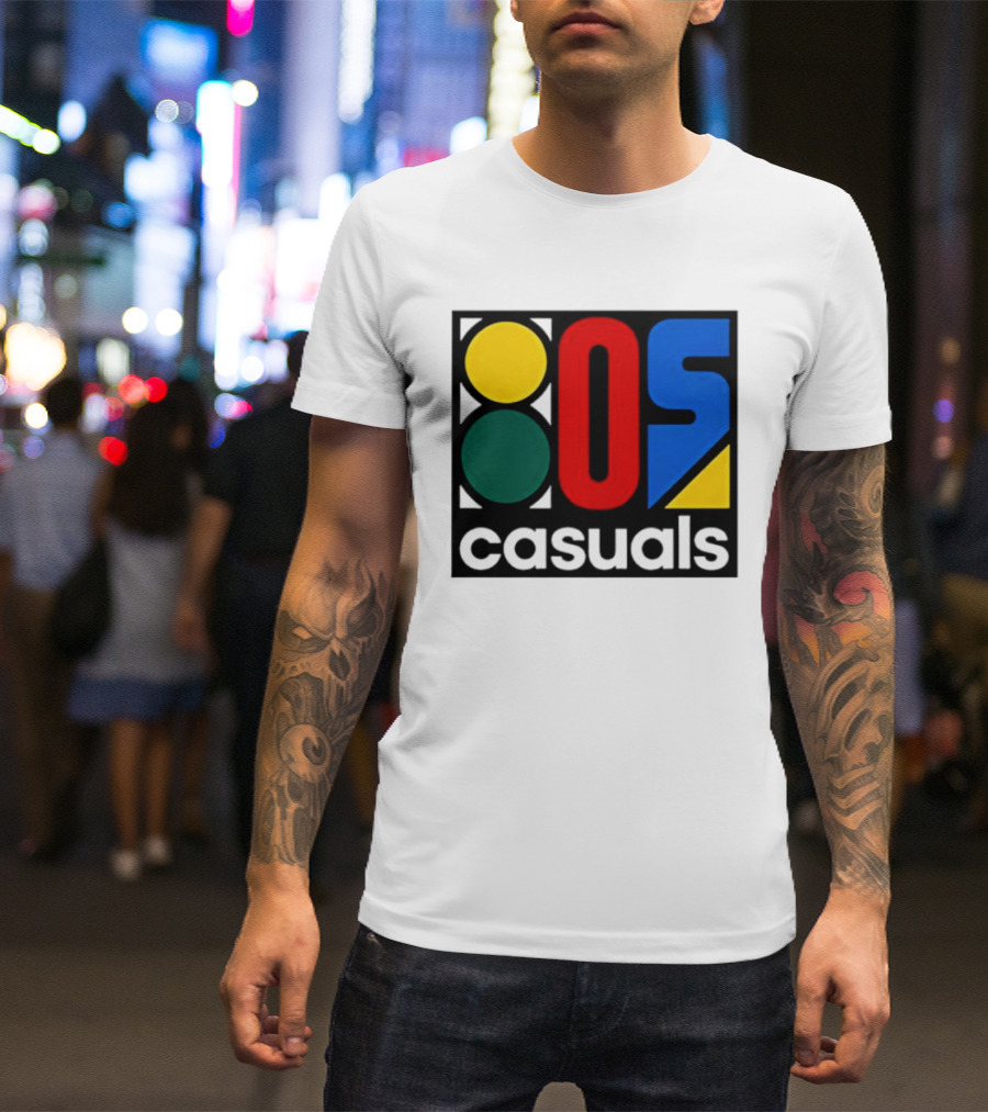 80s Casuals Retro Style Colorful Geometric Icon Collection T-Shirt