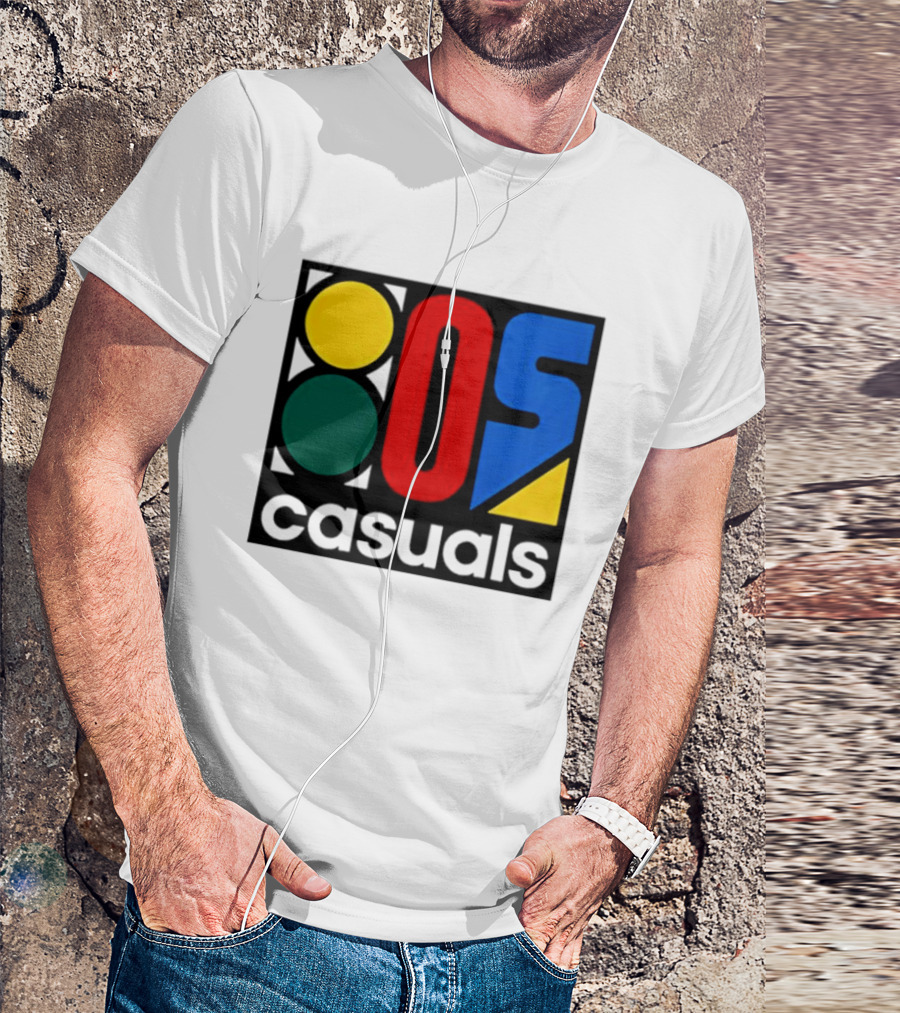 80s Casuals Retro Style Colorful Geometric Icon Collection T-Shirt