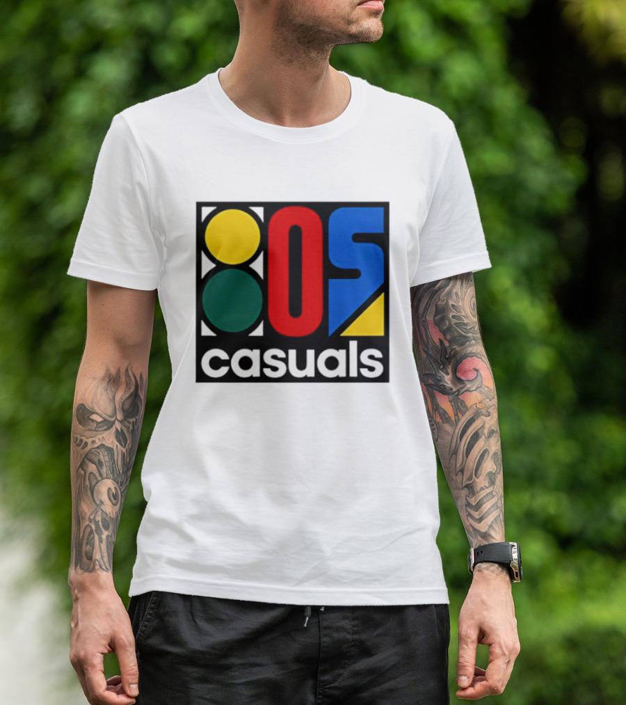 80s Casuals Retro Style Colorful Geometric Icon Collection T-Shirt