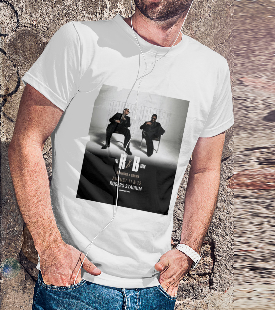 The R&B Tour Chris Usher Raymond Brown August 11 12 Rogers Stadium Live Nation T-Shirt