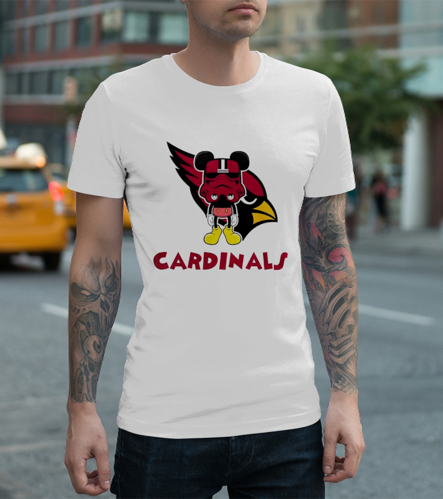 Arizona Cardinals Mickey Mouse Stormtrooper T-Shirt