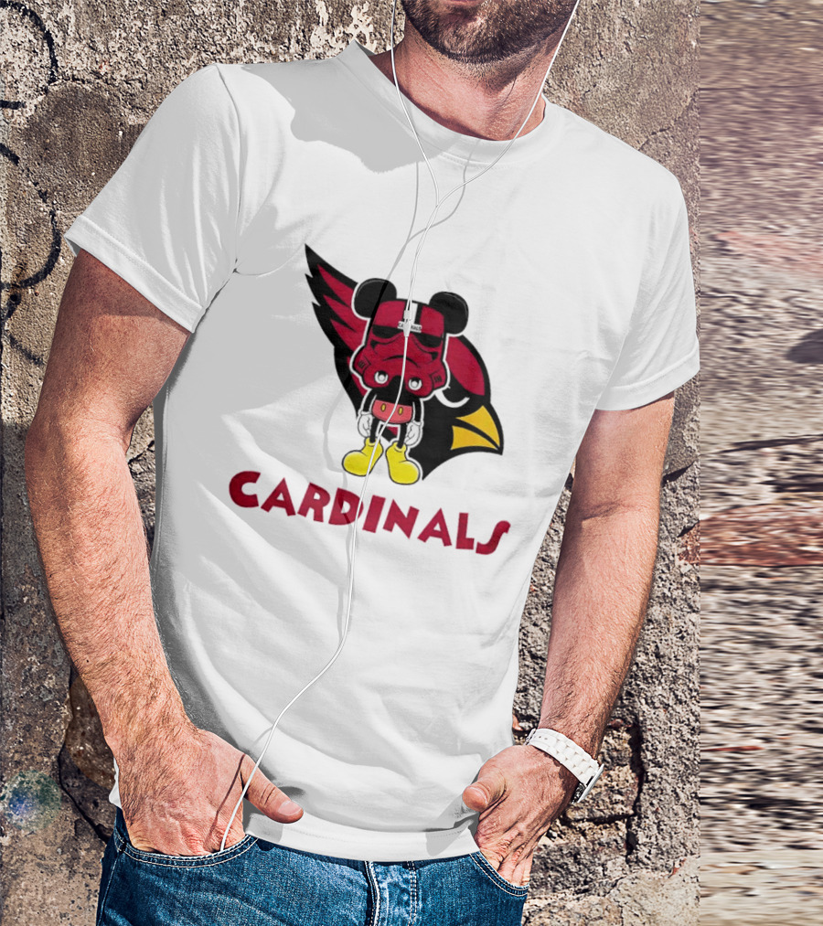 Arizona Cardinals Mickey Mouse Stormtrooper T-Shirt