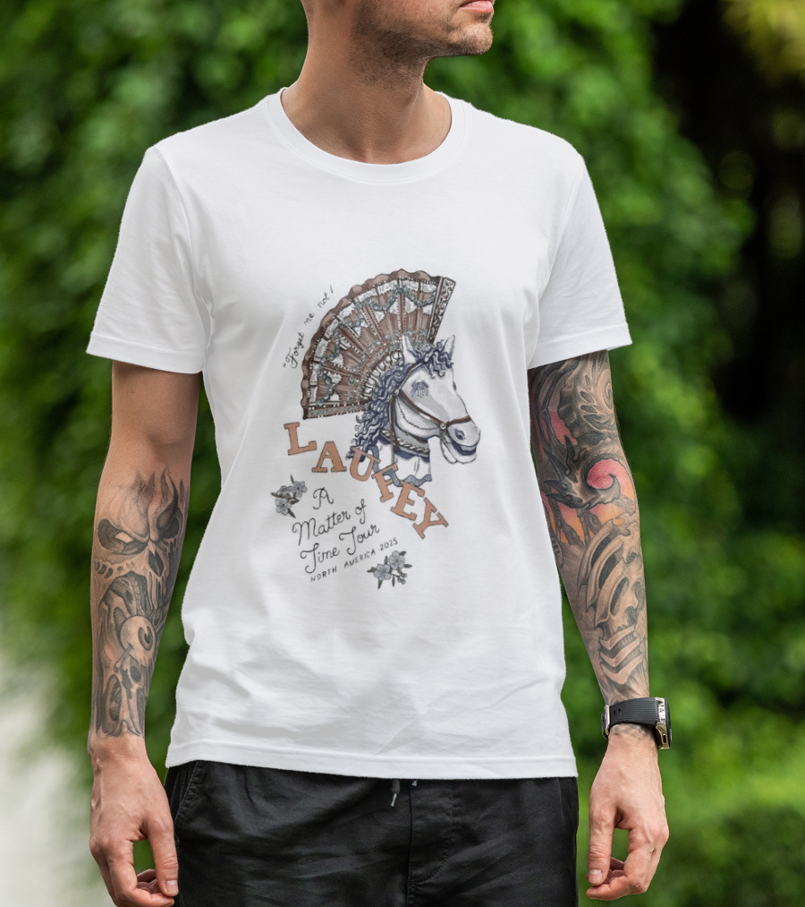Awesome Laufey A Matter Of Time Horse Tour 2025 T-Shirt
