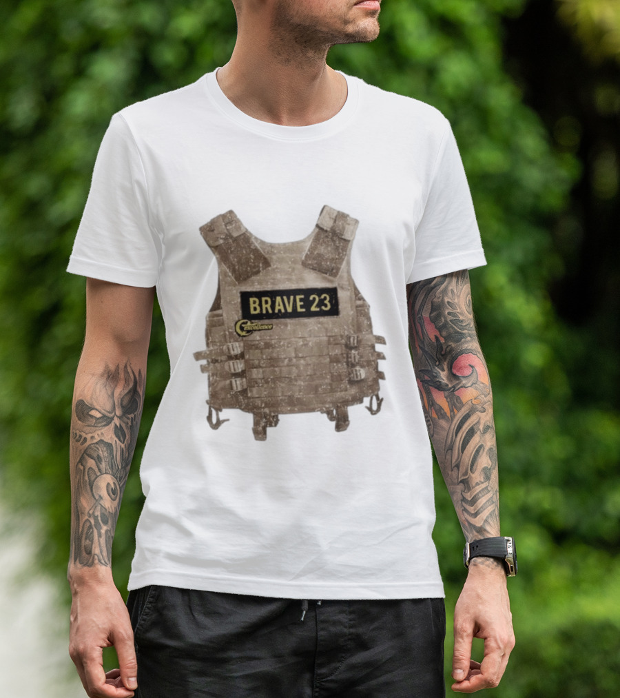 Awesome Camouflage Brave 23 Excellence Tactical Vest T-Shirt