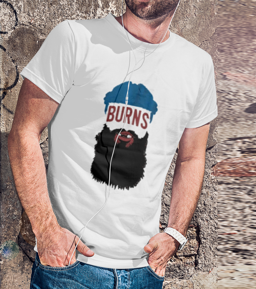 Brent Burns Beard Blue And Red Text Colorado Hockey Fan T-Shirt