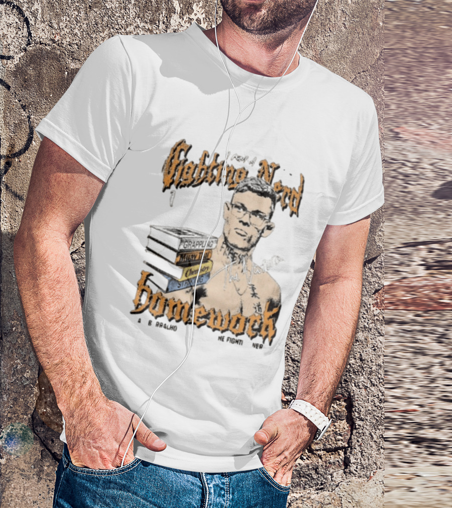 Caio Borralho Fighting Nerd Grappling Muay Thai Chemistry Homework Natural MMA T-Shirt