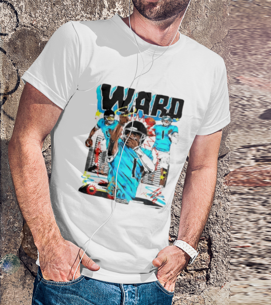Tennessee Titans Ward Player Cartoon Comic T-Shirt