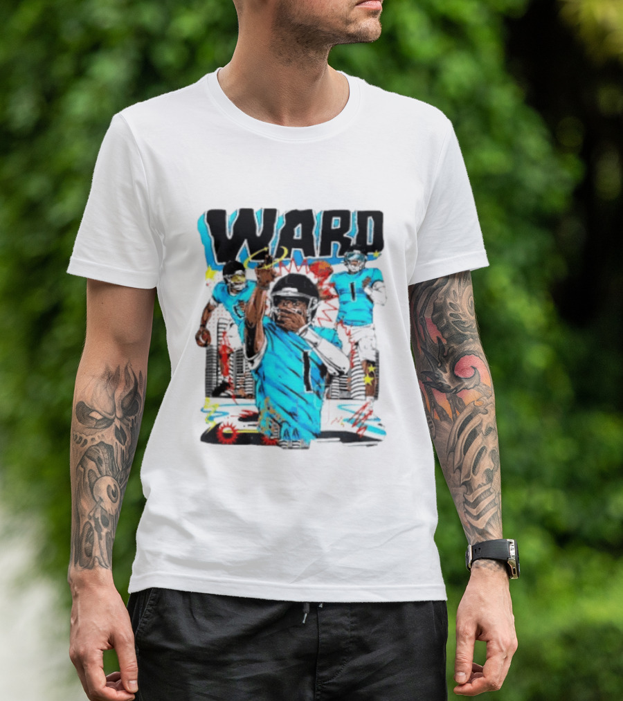 Tennessee Titans Ward Player Cartoon Comic T-Shirt