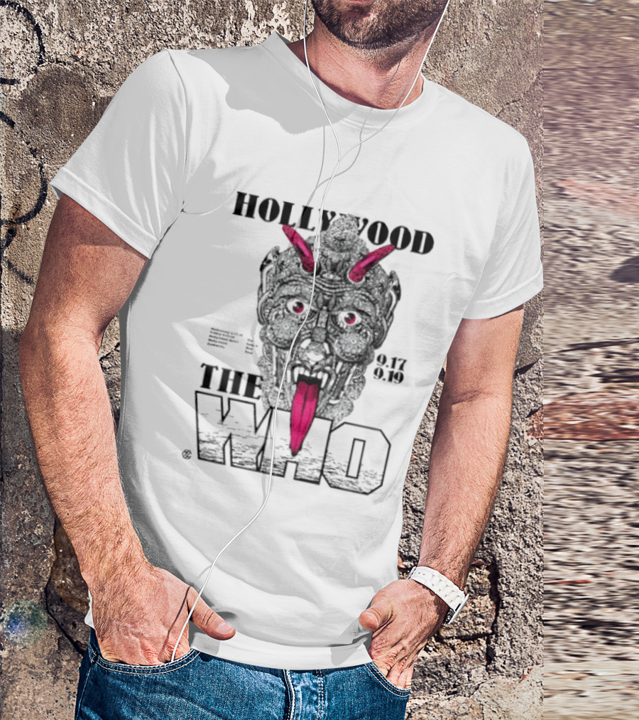 Hollywood The Who Los Angeles 2025 Demon Face 9.17 9.18 T-Shirt