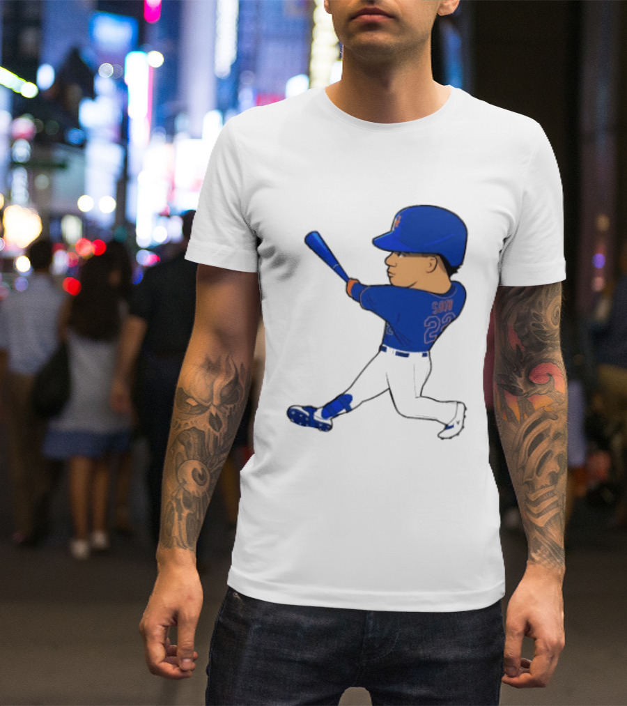 Juan Soto 22 Mets Baseball Swing LGM T-Shirt