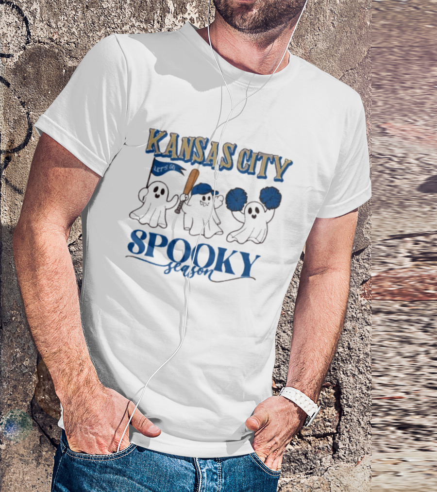 Kansas City Royals Spooky Season Ghosts Baseball Halloween T-Shirt