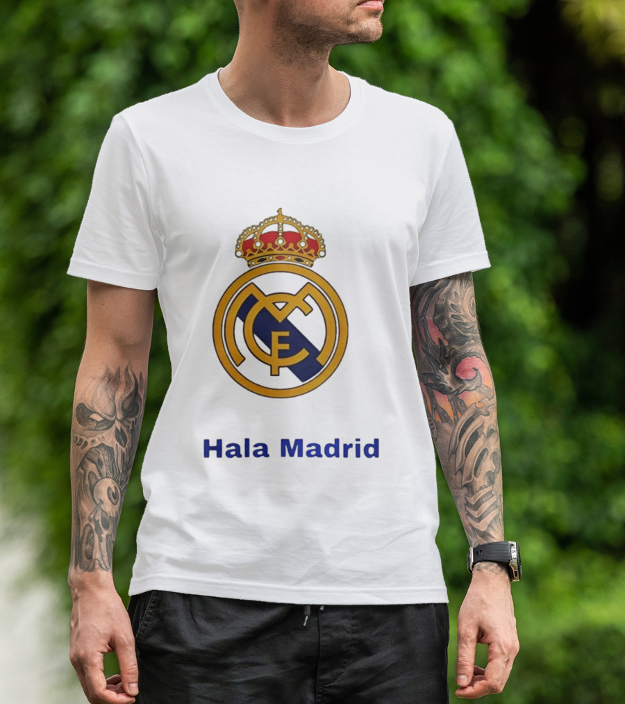 Hala Madrid Real Madrid CF Crest Spain Football Club T-Shirt