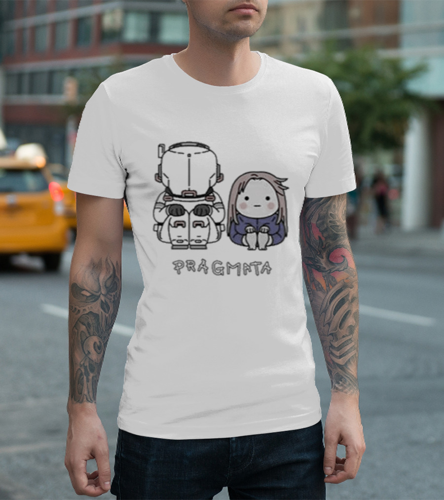 Pragmata Hugh Diana Sitting Together T-Shirt