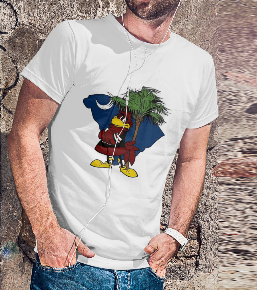 South Carolina Gamecocks Hey Gamecocks Mascot Palmetto Crescent T-Shirt