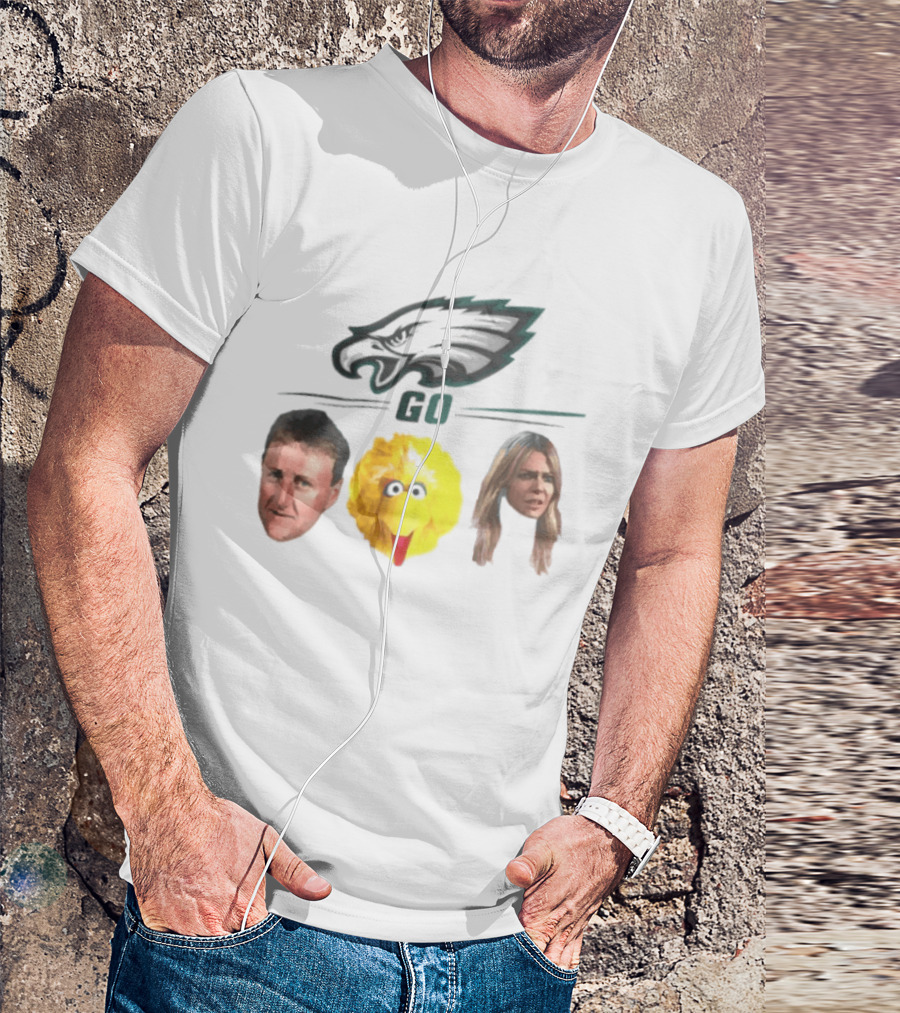 Philadelphia Eagles Go Birds Larry Bird Big Bird The Bird T-Shirt