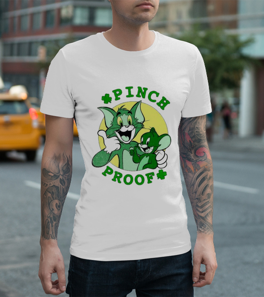Tom And Jerry Pinch Proof St. Patrick's Day Celebration T-Shirt