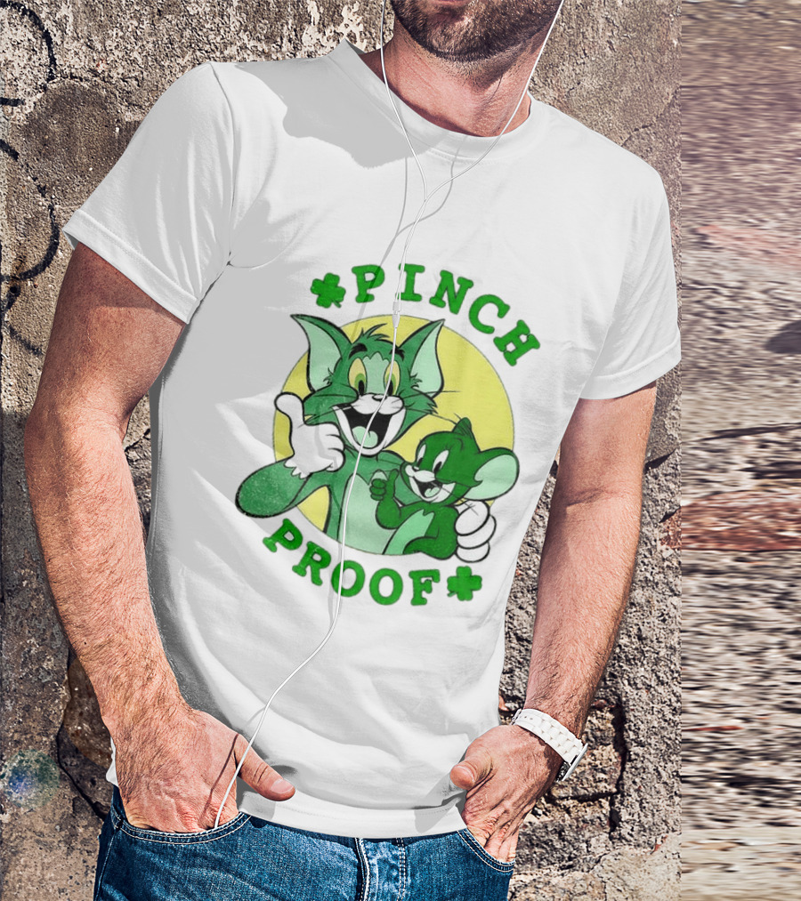 Tom And Jerry Pinch Proof St. Patrick's Day Celebration T-Shirt
