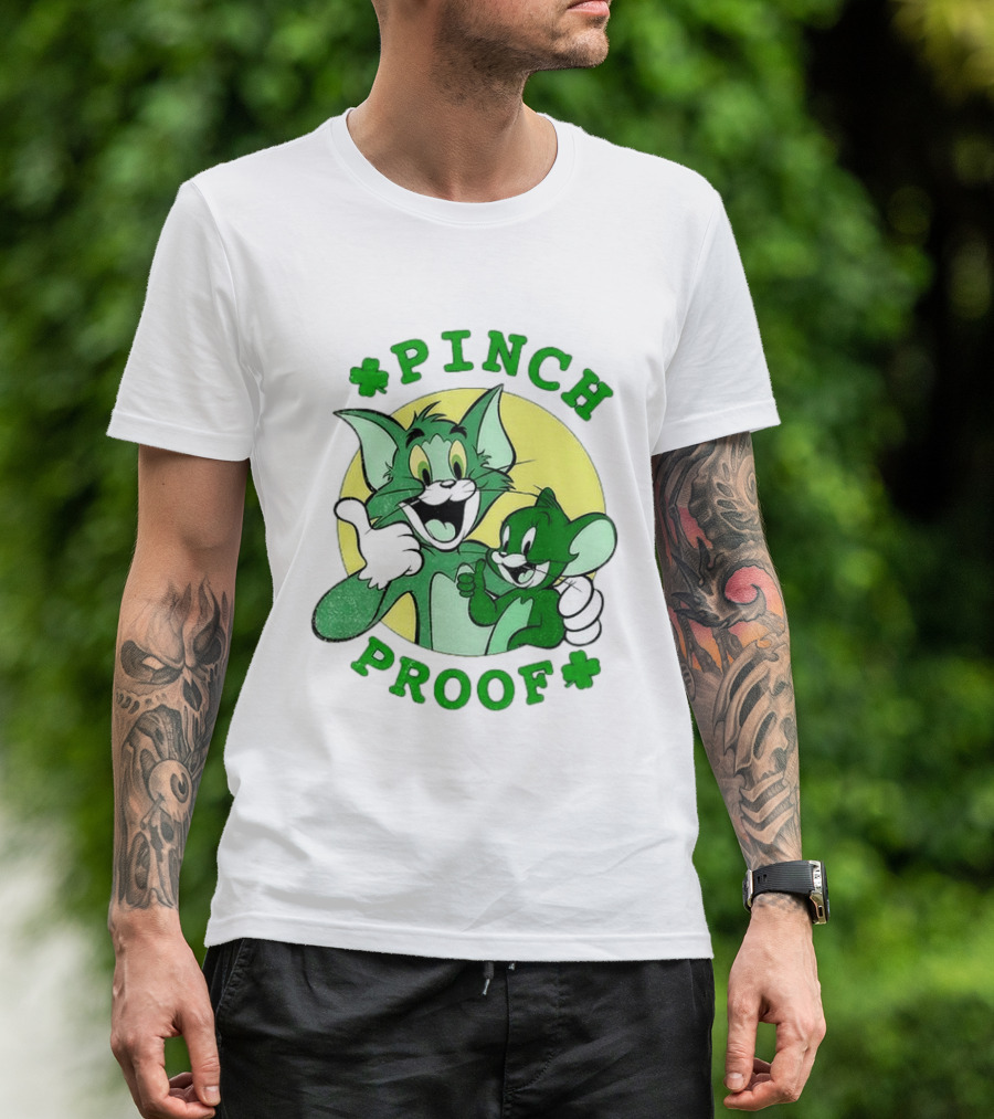 Tom And Jerry Pinch Proof St. Patrick's Day Celebration T-Shirt
