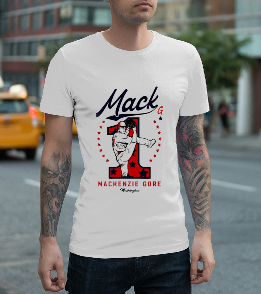 Mack G Washington Nationals Mackenzie Gore Baseball Stars T-Shirt