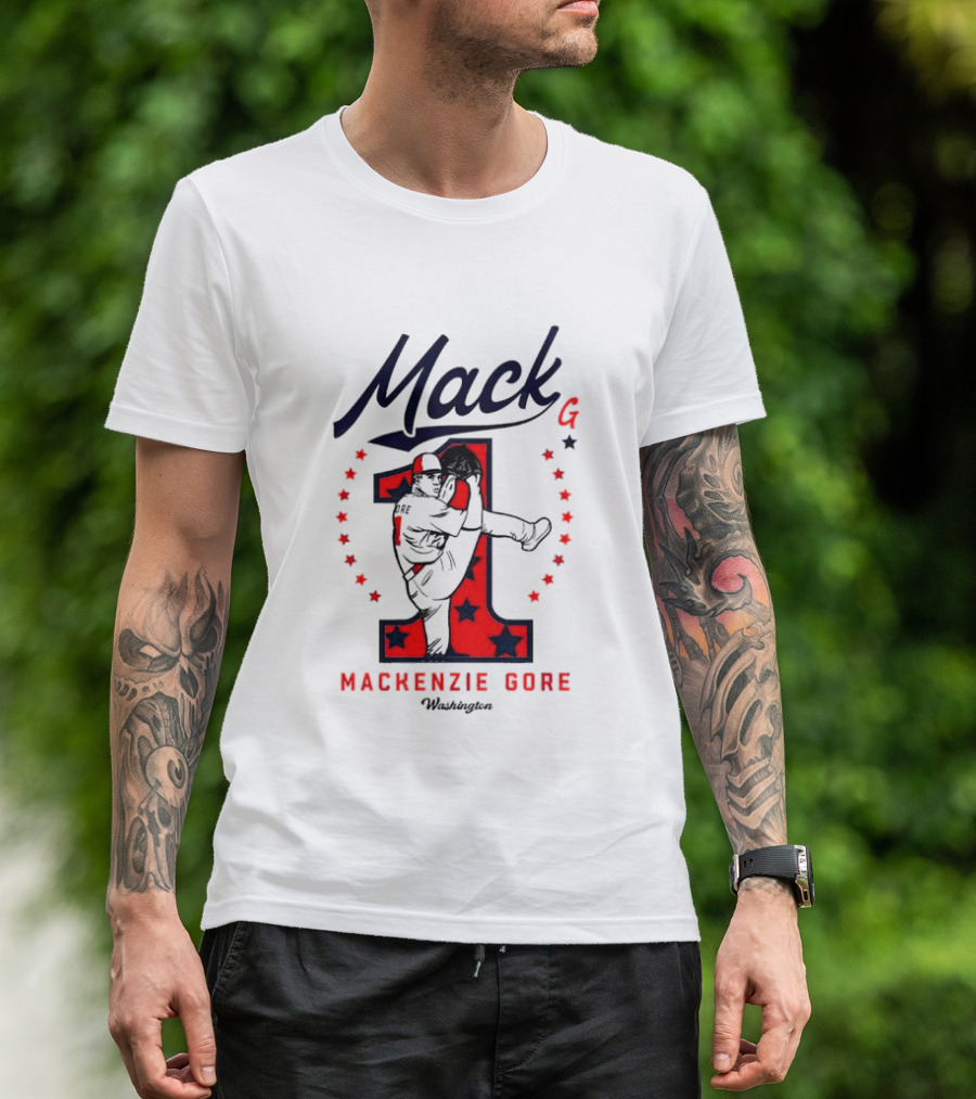 Mack G Washington Nationals Mackenzie Gore Baseball Stars T-Shirt