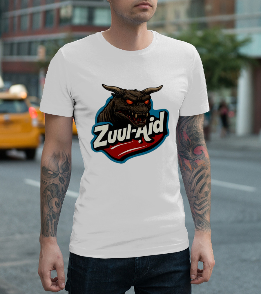 Zuul Aid Ghostbusters Demon Red Eyes Monster T-Shirt
