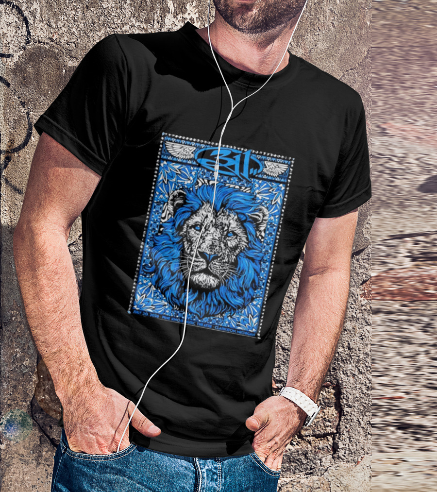 311 Live At Pine Knob Music Theatre July 30 2026 Lion Artwork Clarkson Michigan T-Shirt