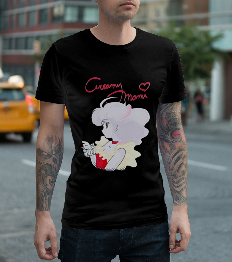 Magical Angel Creamy Mami Anime Character With Heart And Butterfly T-Shirt