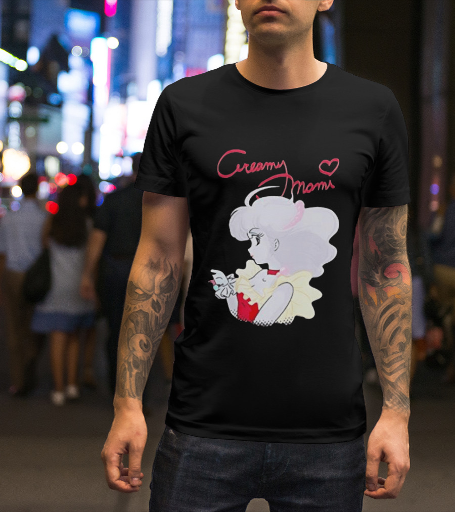 Magical Angel Creamy Mami Anime Character With Heart And Butterfly T-Shirt