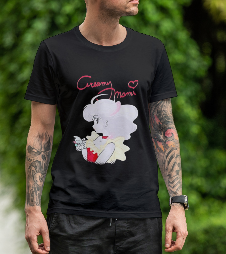 Magical Angel Creamy Mami Anime Character With Heart And Butterfly T-Shirt