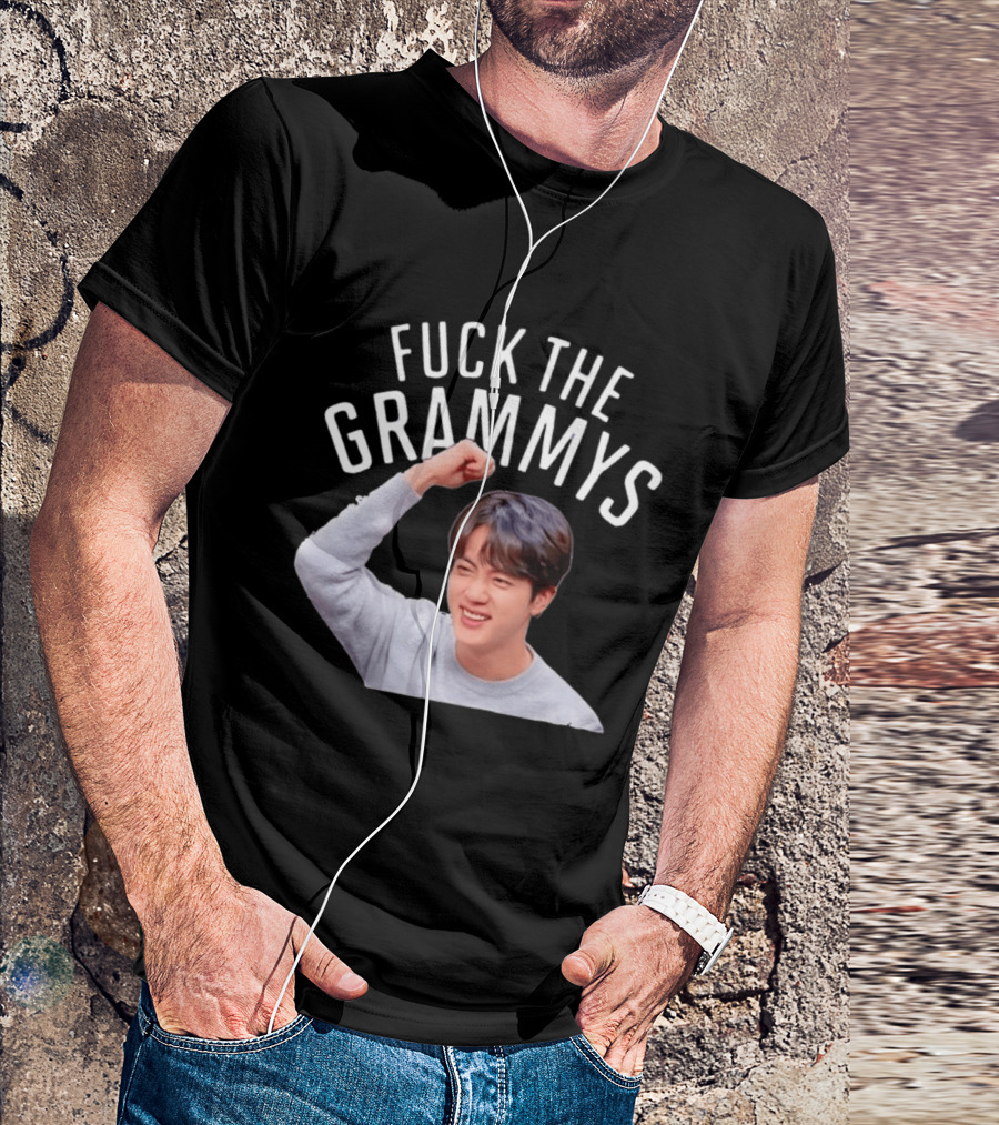 Jin BTS Fuck The Grammys K Pop Bangtan Boys Fandom T-Shirt