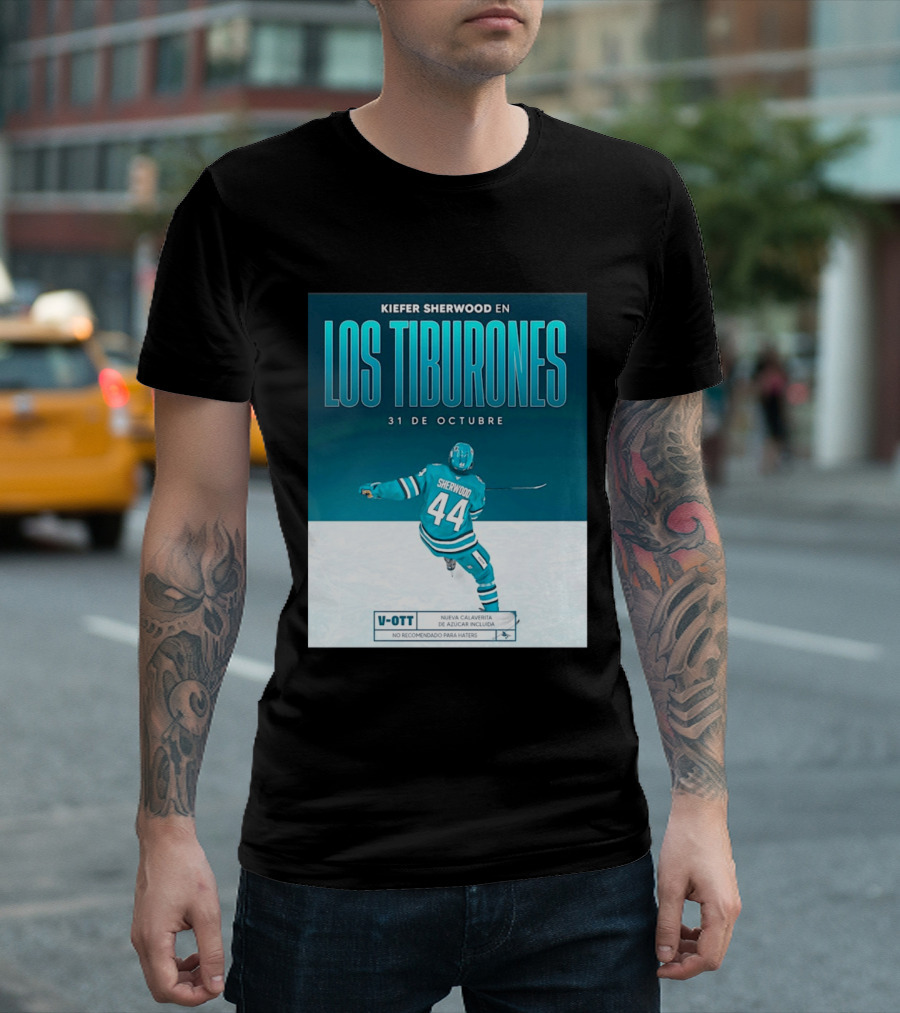 Kiefer Sherwood En Los Tiburones 31 De Octubre V OTT Nueva Calaverita De Azúcar Incluida T-Shirt