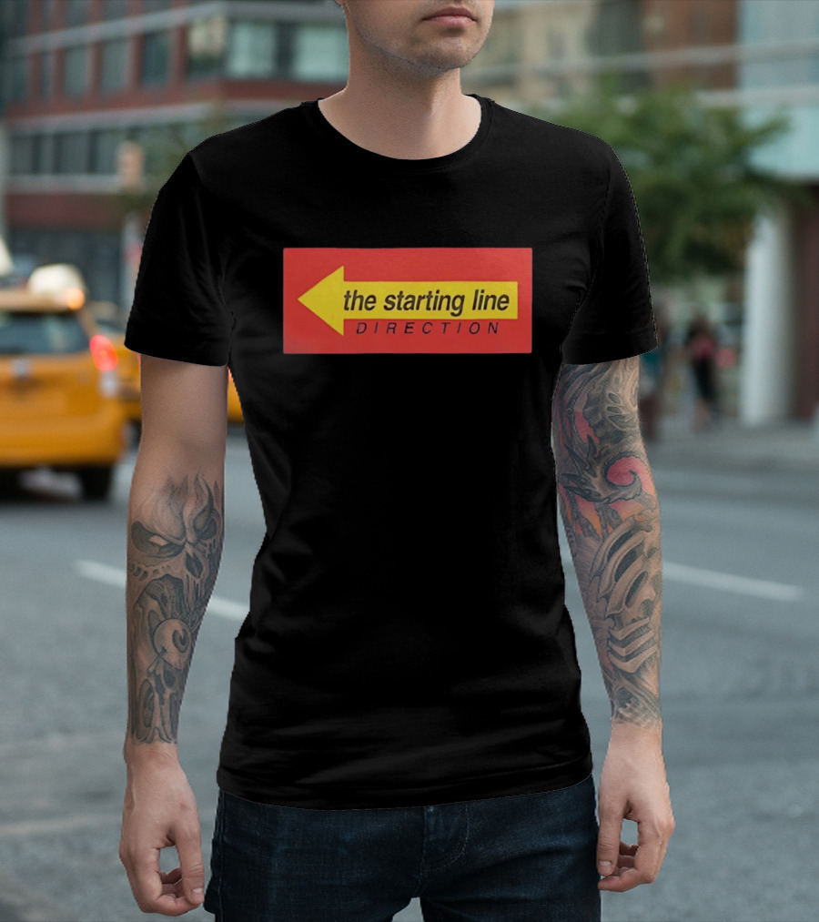 The Starting Line Direction Pop Punk Band Yellow Arrow T-Shirt