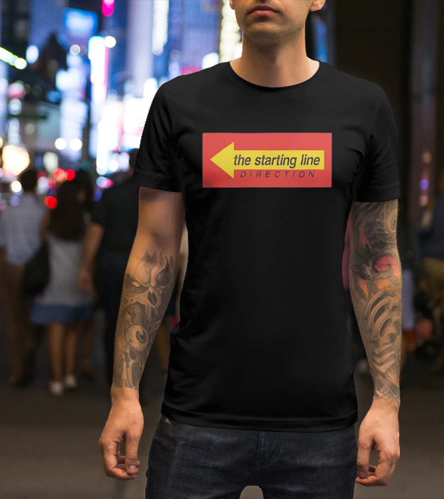 The Starting Line Direction Pop Punk Band Yellow Arrow T-Shirt