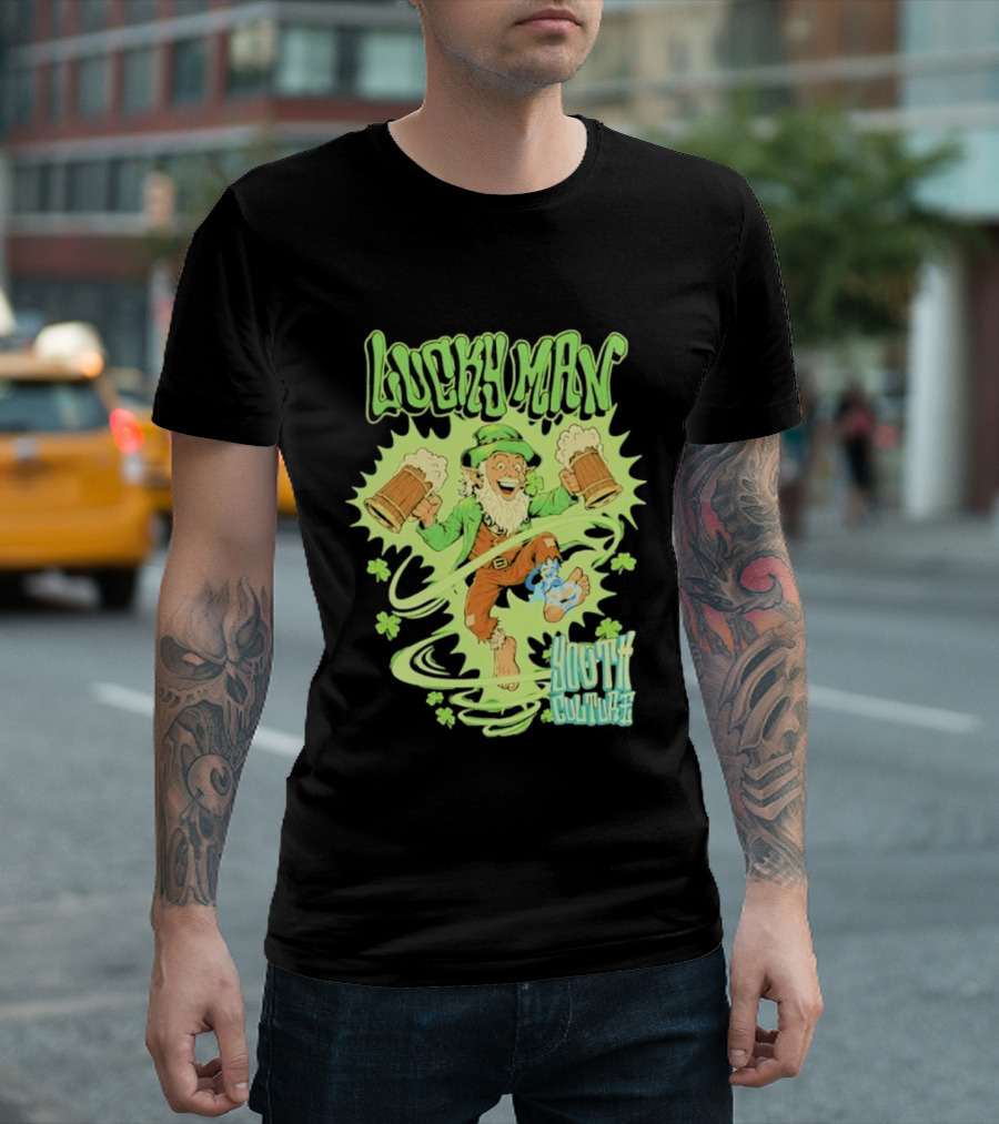 Lucky Man Leprechaun Youth Culture More Than Movement St Patricks Day T-Shirt