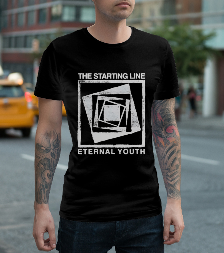 The Starting Line Eternal Youth Pop Punk Spiral Squares T-Shirt