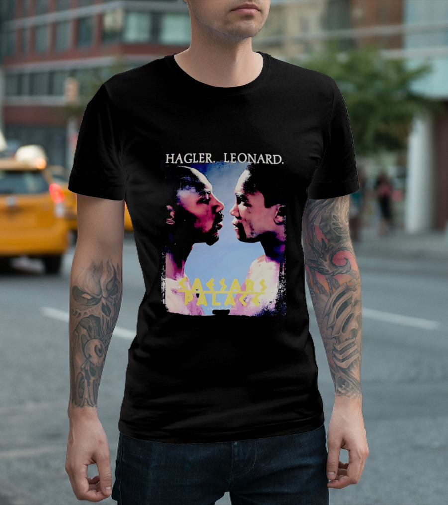 Hagler Leonard Caesars Palace Boxing Match Showdown T-Shirt